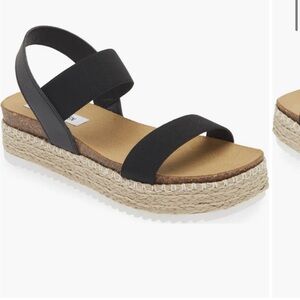 Comply Black Strappy Sandals